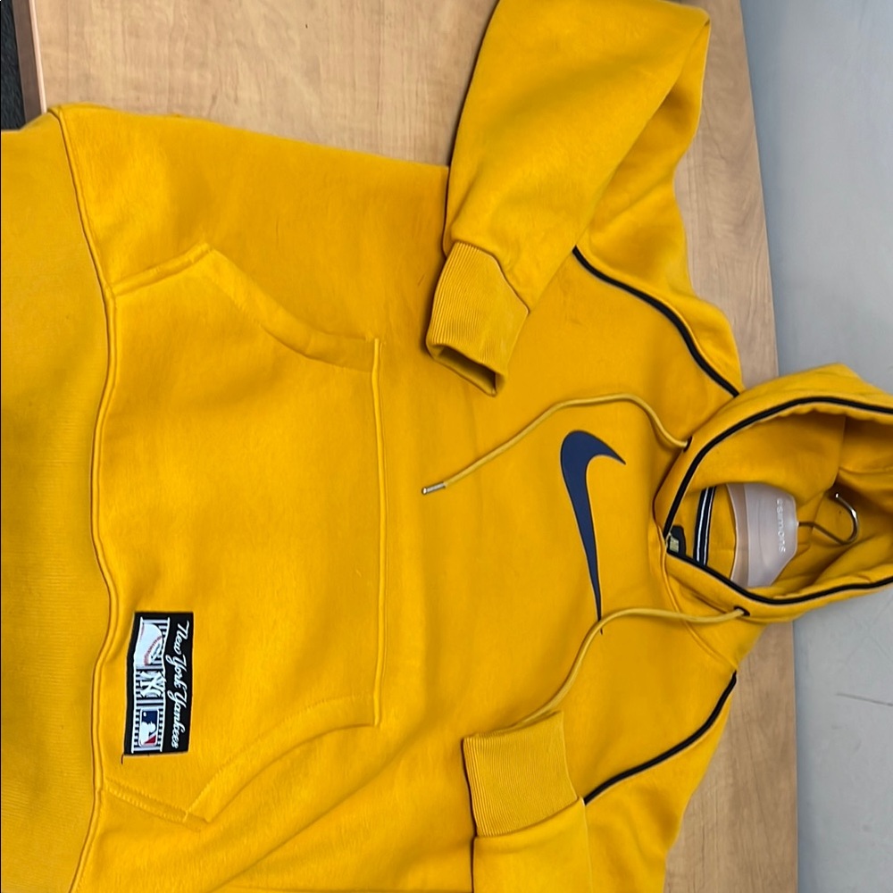 Nike Men's Yellow Hoodie